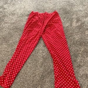 Red Calvin Klein pajamas